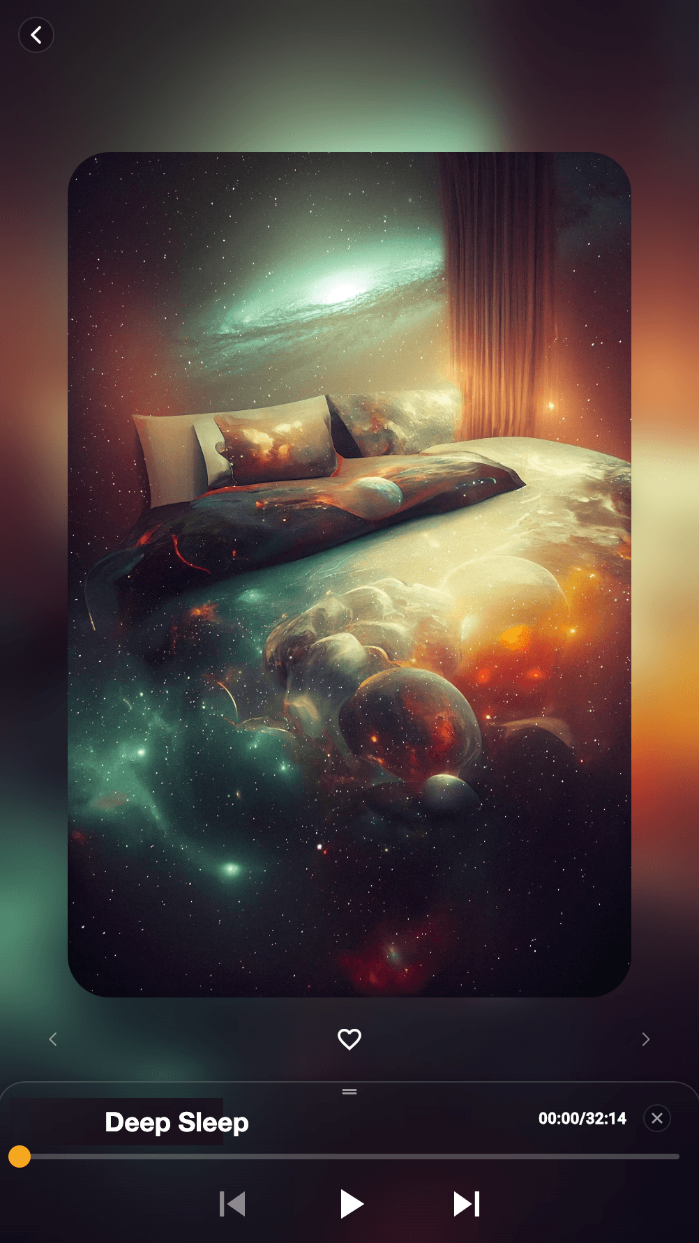 Beginning app — Deep Sleep session